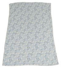 Světlemodrá chlupatá deka se zajíčky 