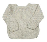 Bílo-barevný melírovaný svetr Primark