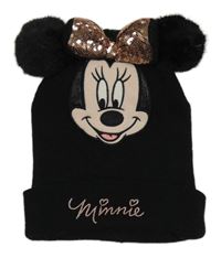 Černá pletená čepice s Minnie H&M