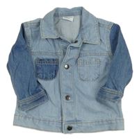 Světlemodro-modrá riflová bunda F&F