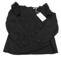 Nové - Černá halenka s volánky Name it