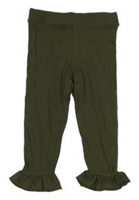 Khaki legíny s volánky River Island