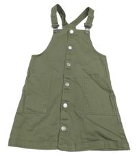 Khaki riflové propínací šaty H&M