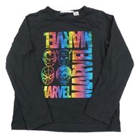 Černé triko se superhrdiny Marvel H&M