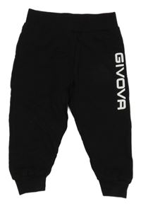 Černé tepláky s logem Givova