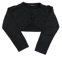 Černé třpytivé pletené bolerko George 