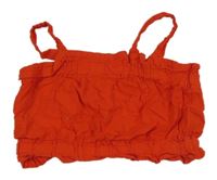 Červený halenkový crop top H&M