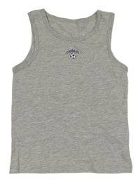 Šedé tílko s fotbalovým míčem Primark 