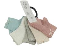 Nové - 5pack - Růžové + smetanové + šedé + bílé + světlemodré ponožky F&F