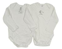 2x - Bílé body s nápisy a měsícem C&A