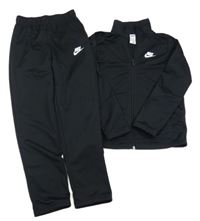 2Set - Černá propínací sportovní mikina s logem + tepláky Nike