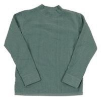 Olivovošedý melírovaný fleecový thermo rolák