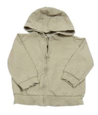 Béžová propínací mikina s kapucí H&M