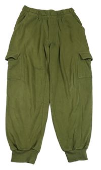 Khaki cargo tepláky H&M