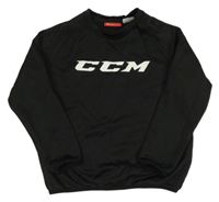 Černá thermo mikina s logem CCM
