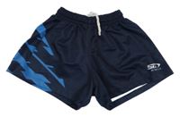 Tmavomodro-modré sportovní kraťasy 