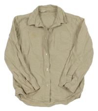 Světlebéžová melírovaná košile H&M
