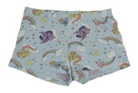 Světlemodré pyžamové kraťasy s pony H&M
