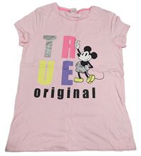 Růžové tričko s Mickeym Disney