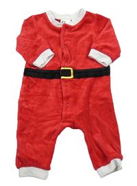Červený sametový overal - Santa H&M