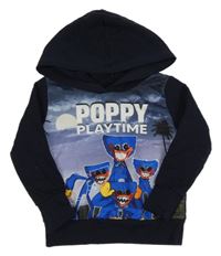 Tmavomodrá mikina s Huggy Waggy a kapucí