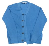 Modrý propínací svetr H&M