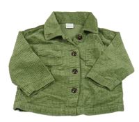 Zelená manšestrová košilová bunda Next