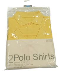 Nové - 2x žluté polo tričko Dunnes