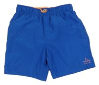 Modré plážové kraťasy s nápisem Primark