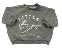 Tmavošedá oversize mikina s nápisem George