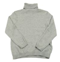 Šedý melírovaný svetrový rolák Primark