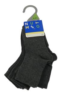 Nové - 5x tmavošedé ponožky Nutmeg