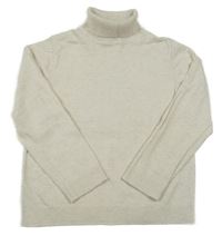 Světlebéžový melírovaný lehký svetrový rolák Zara