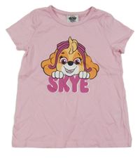 Růžové tričko se Skye - Tlapková patrola Nickelodeon