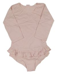 Světlerůžové cvičební body s volánem