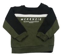 Černo-khaki mikina s logem McKenzie