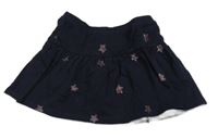 Tmavomodrá sukně s hvězdami H&M