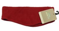Nové - červená fleecová čelenka 