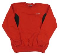 Červená mikina s logem jako