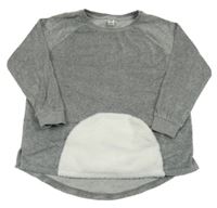 Šedá sametová mikina Yigga