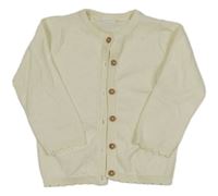 Smetanový lehký propínací svetr F&F