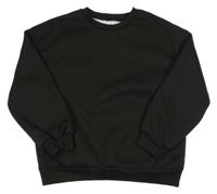 Černá zateplená mikina shein