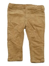 Hnědé elastické manšestráky 