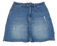 Modrá riflová sukně kiabi