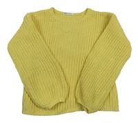 Žlutý oversize svetr H&M