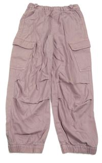 Starorůžové cuff rifle s kapsami dunnes