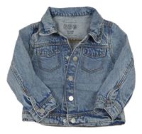 Modrá riflová bunda s kapsami Primark