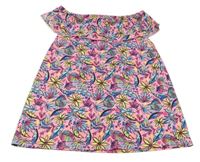 Růžovo-barevná květovaná tunika Y.F.K.