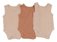 Nové - 3x růžovo-světlerůžové body George