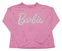 Růžové triko s Barbie 